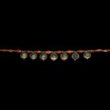 Western Asiatic Elamite Necklace with Gilt Silver Pendants