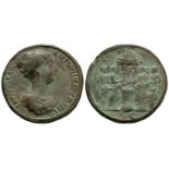 Roman Imperial Coins - Faustina II - Paduan Empress Sacrificing Medallion