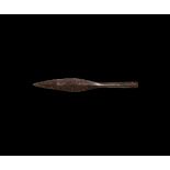 Iron Age Celtic Socketted Spearhead