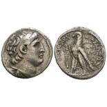 Ancient Greek Coins - Seleukid Kingdom - Antiochus VII - Eagle Tetradrachm