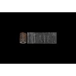 Western Asiatic Cylinder Seal with Master of Animals