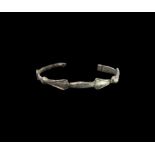 Viking Silver Decorated Bracelet