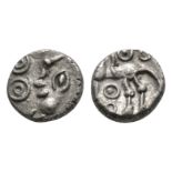 Celtic Iron Age Coins - Atrebates and Regni - Commius - Moon Head Minim