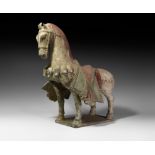 Chinese Northern Qi Caparisoned Horse