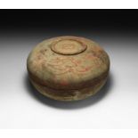 Chinese Han Painted Lidded Jar