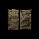 Babylonian Mathematical Multiplication Tablet