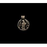 Roman Military Eagle and Standard Pendant