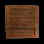 Roman Legal Will on Wooden Tablet