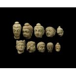 Gandharan Human Head Collection