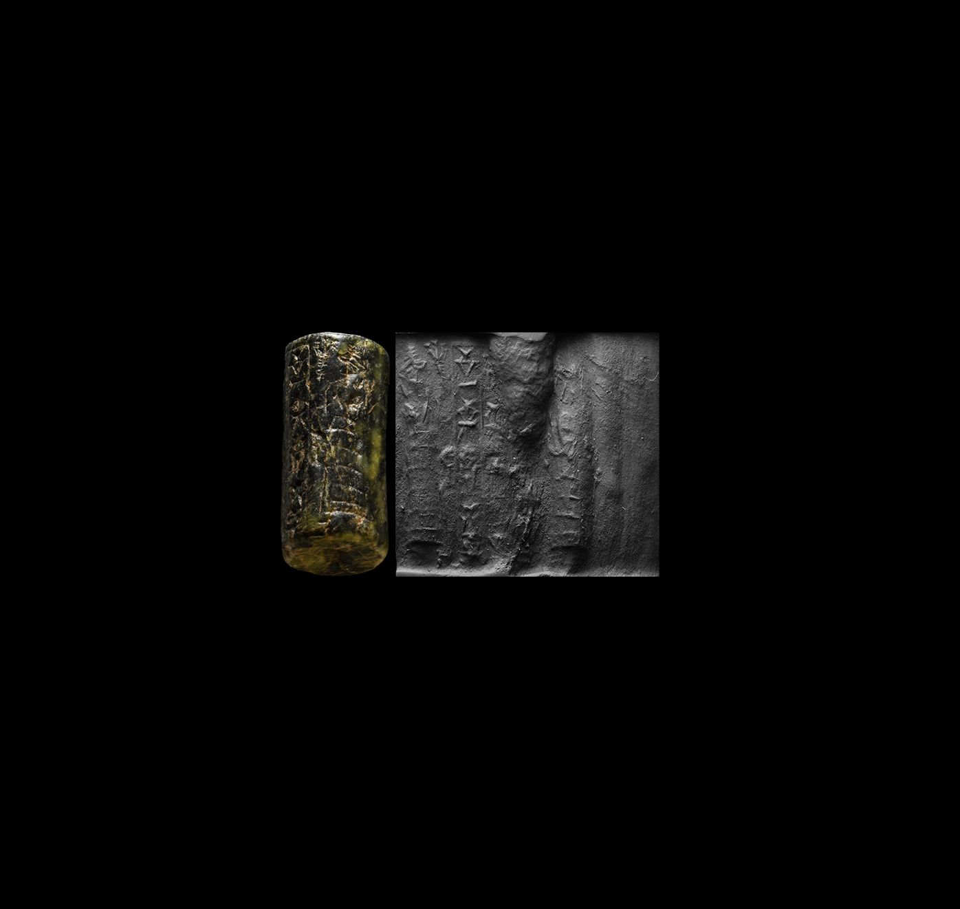Old Babylonian Cylinder Seal for Son of Dingir-duggani