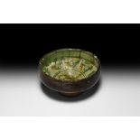 Byzantine Sgraffito Glazed Bowl with Fish