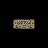 Roman Stamp for Sextonius Slave of Quintus Maximus Popilius