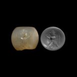 Sassanian Chalcedony Inscribed Ring