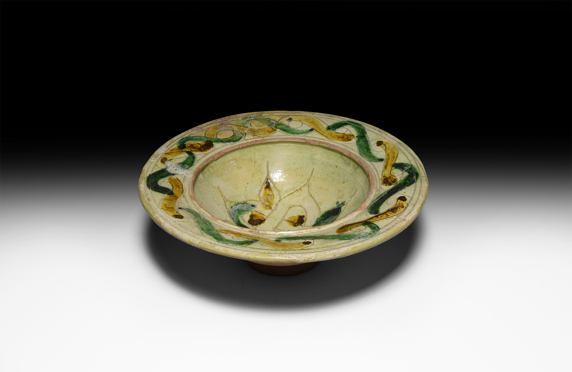 Byzantine Sgraffito Glazed Bowl