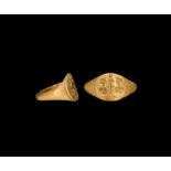 Byzantine Gold Marriage Ring