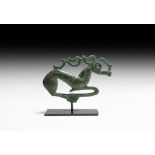 Chinese Ordos Galloping Stag Mount