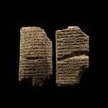 Sumerian Cuneiform Tablet with Royal Hymn by Enhedu'anna, a Daughter of the Great King Sargon of Ak
