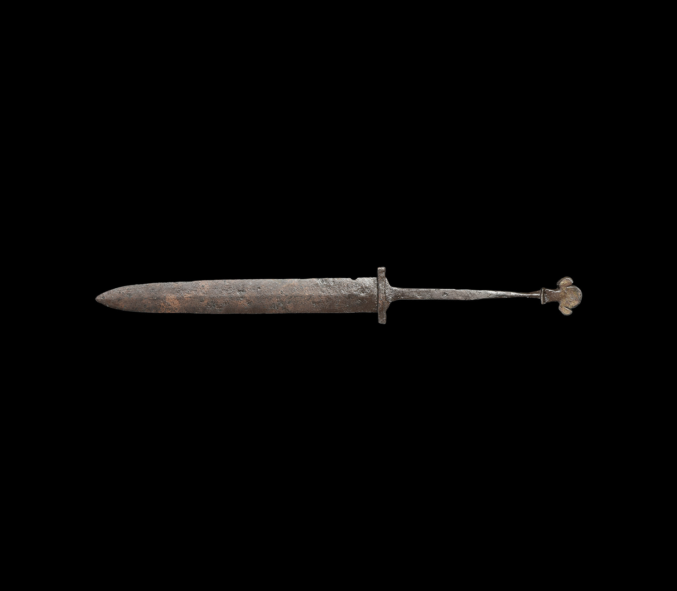 Medieval Dagger with Trefoil Pommel