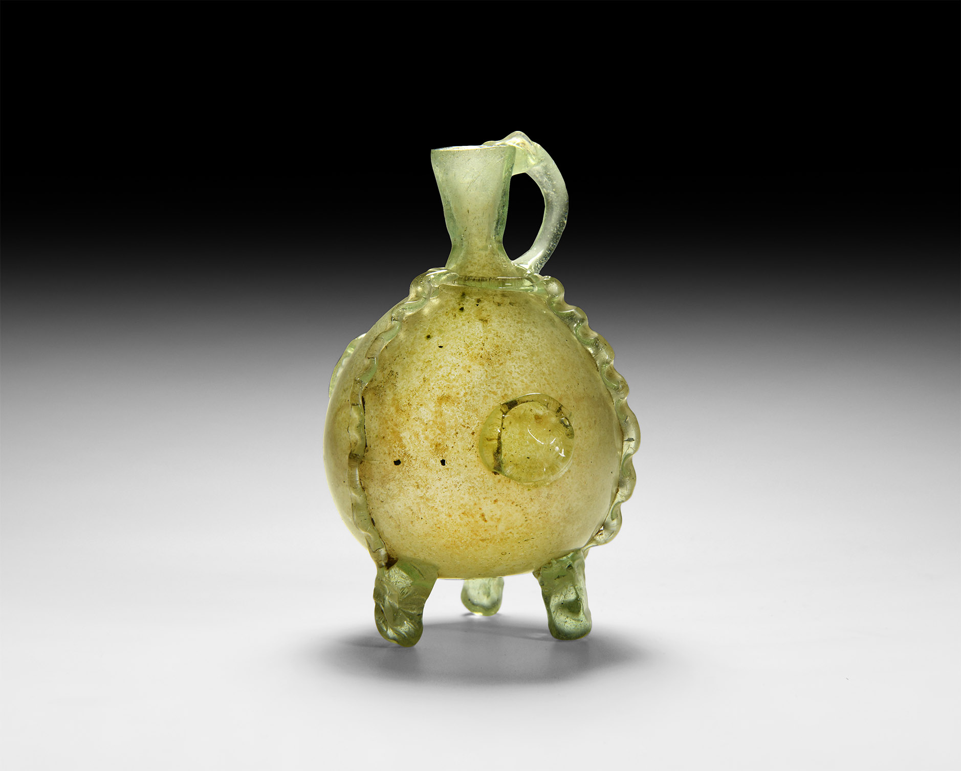 Islamic Glass Tripod Vessel