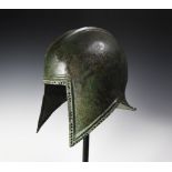 Greek Archaic Macedonian or Illyrian Bronze Helmet