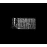 Cylinder Seal with Worship Scene