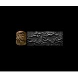 Cylinder Seal with Abstract Design