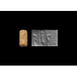 Achaemenid Cylinder Seal with Persian King