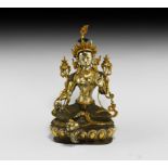 Sino-Tibetan Gilt Seated Buddha