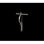 Roman Silver Crossbow Brooch