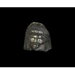 Roman Theatre Mask Mount with Inlaid Eyes