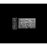 Cylinder Seal with Matchstick Men