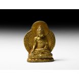 Sino-Tibetan Gilt Bronze Figure