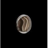 Babylonian Banded Agate Bead