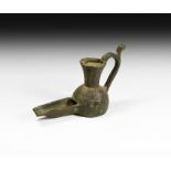 Islamic Bronze Oil Lamp