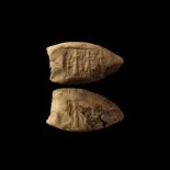 Old Babylonian Bulla with Seal Impressions