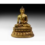 Sino-Tibetan Gilt Buddha Statue