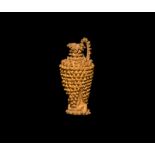 Etruscan Miniature Gold Spouted Jug