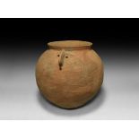 Roman Storage Vessel with Face