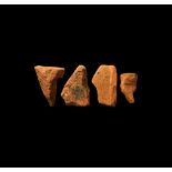 Roman Roof Tile Fragment Group