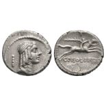 L Calpurnius Piso L f L n Frugi - Horseman Denarius