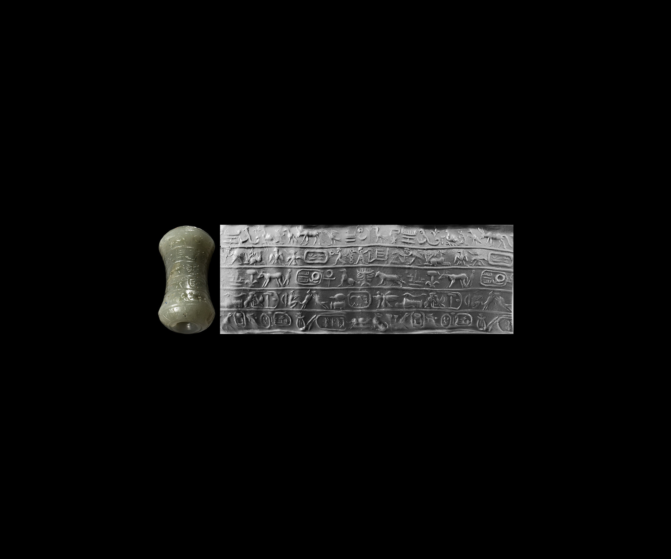 Cylinder Seal with Pseudo-Hieroglyphics