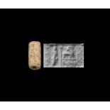 Mitanni Cylinder Seal with Standing Figure