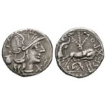 Sextus Pompeius - Wolf and Twins Denarius