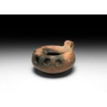 Byzantine Multi-Spouted Oil Lamp