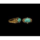 Islamic Gold Ring with Turquoise