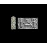 Mitanni Cylinder Seal with Robed Figures