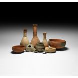 Roman Ceramic Vessel and Oil Lamp Collection