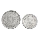 France - Amiens - 1920 & 1921 - 5 and 10 Centimes Tokens