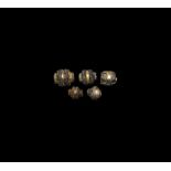 Viking Gilt Silver Bead Group