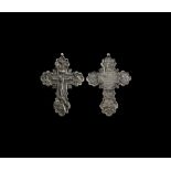 Eastern Orthodox Silver Crucifix Pendant